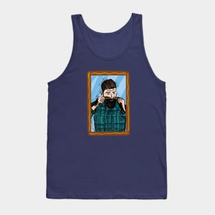 Beer lover portrait Tank Top